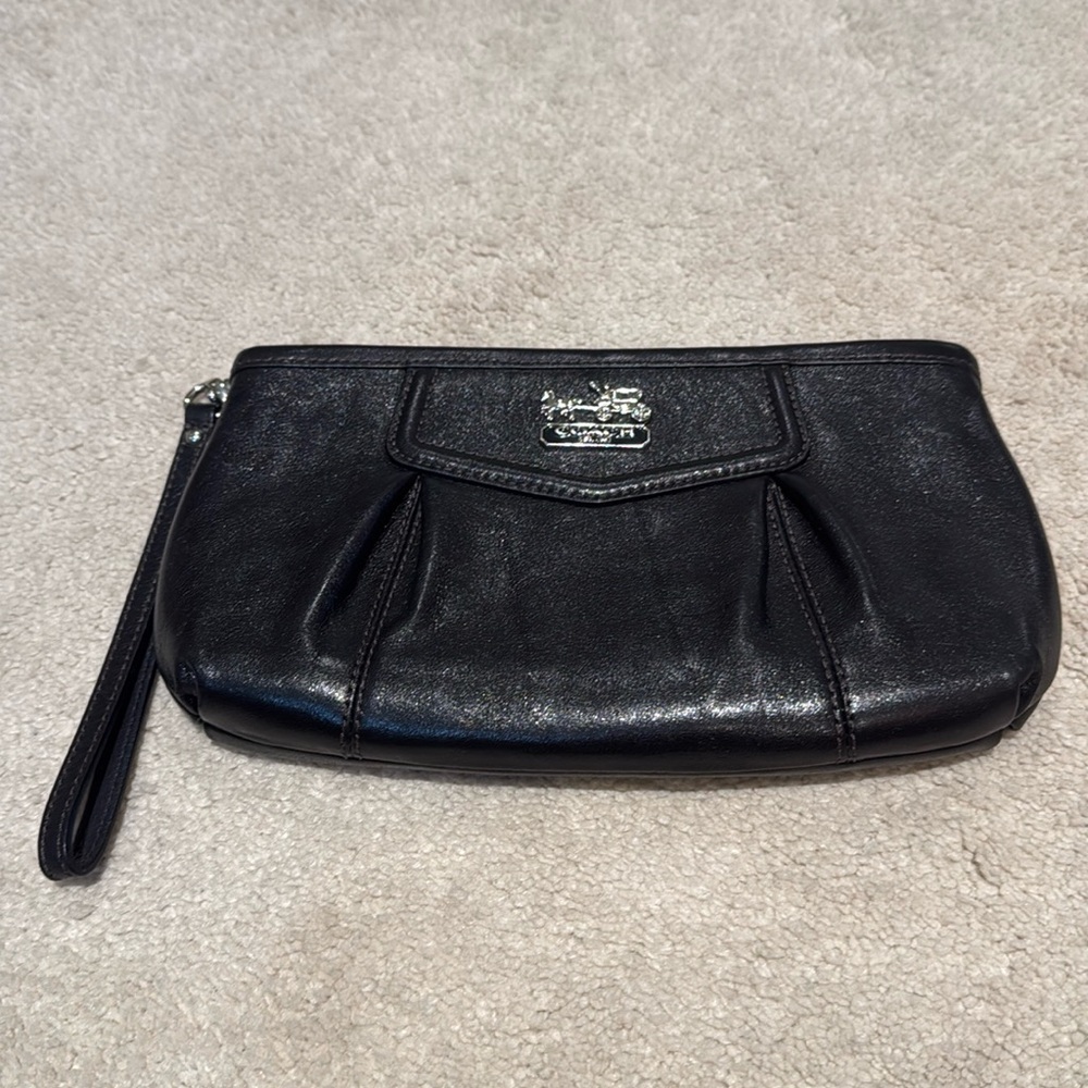 Coach Black Wristlet